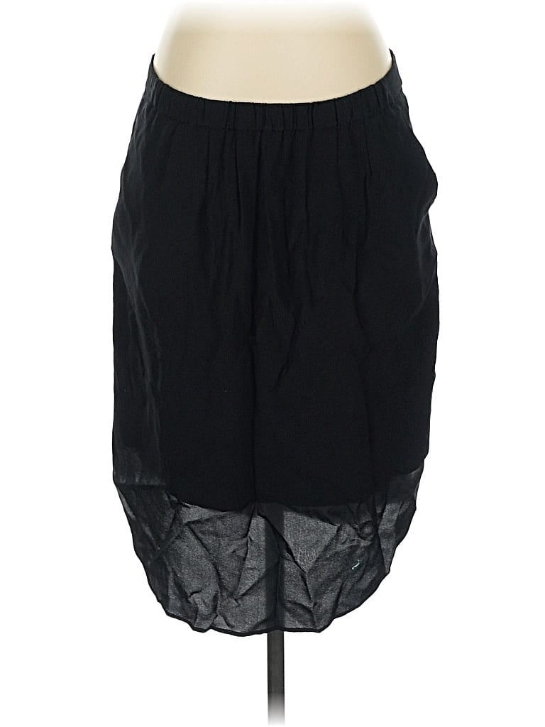 Pre-owned Madewell Silk Skirt In Black