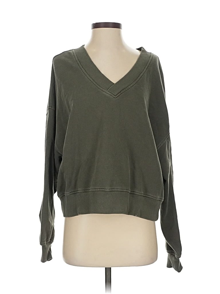 Pre-owned Aerie Pullover Sweater In Green