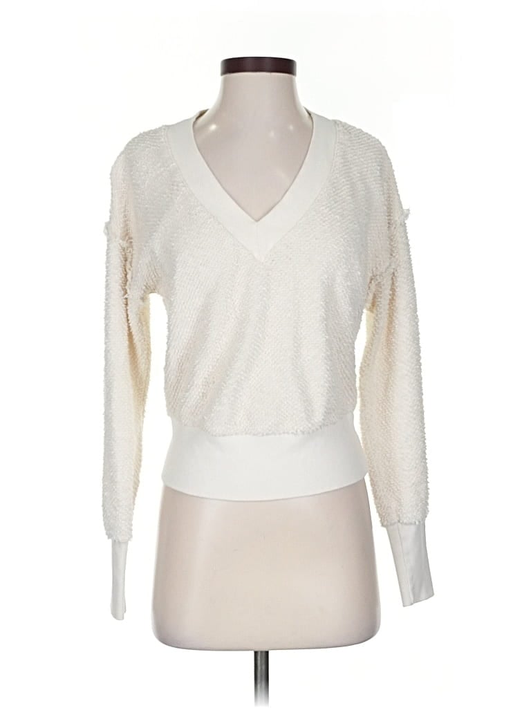 Pre-owned T.la Pullover Sweater In White