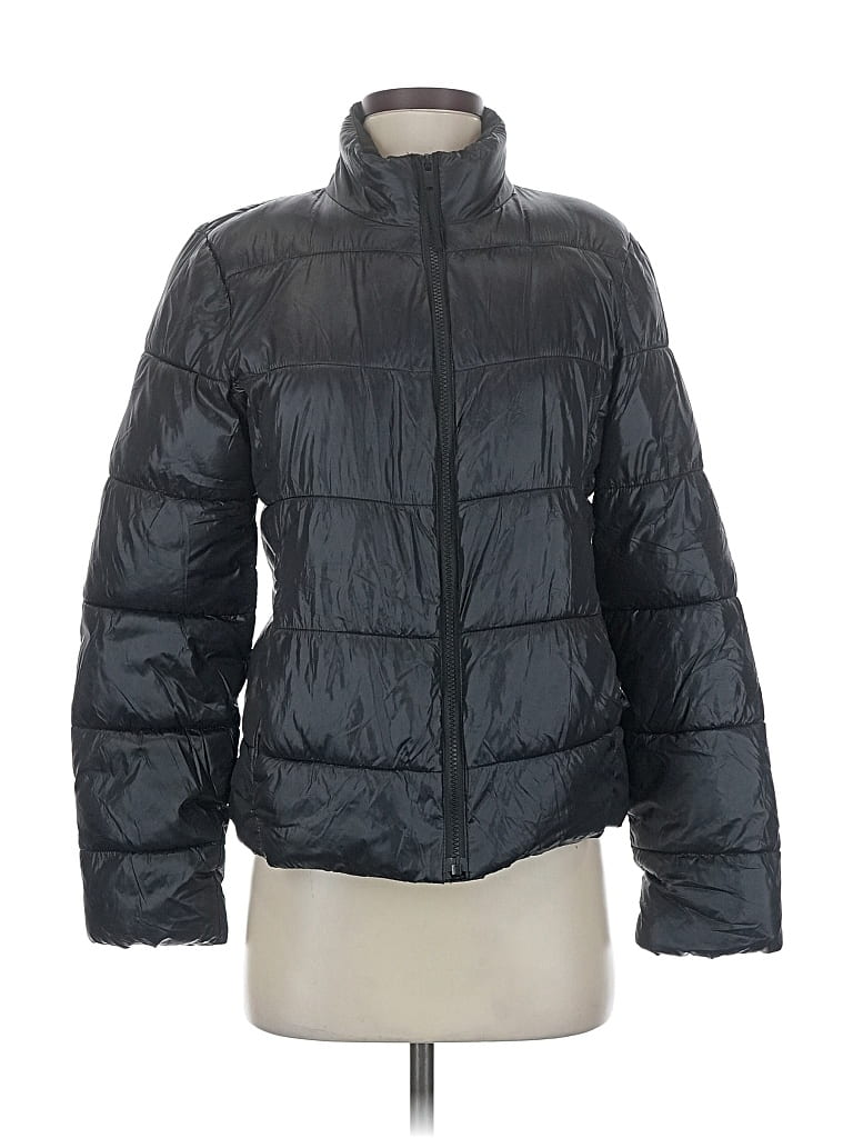 Pre-owned Gap Snow Jacket In Black