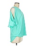 Staccato Teal 3/4 Sleeve Blouse Size M - photo 4
