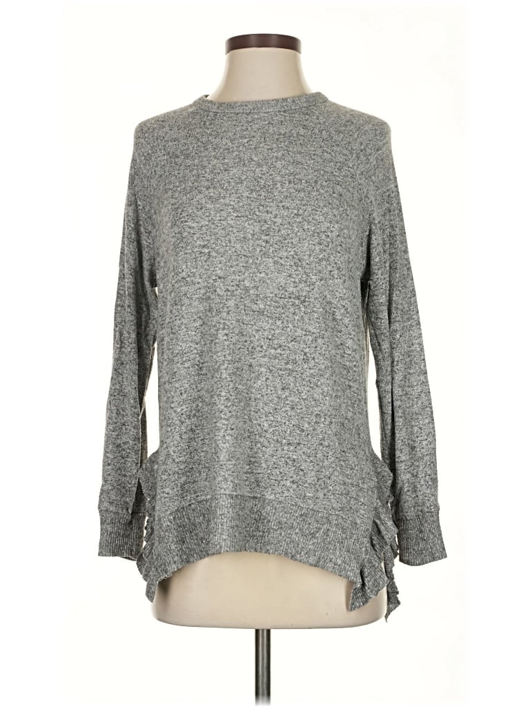 Pre-owned Anthropologie Pullover Sweater In Gray