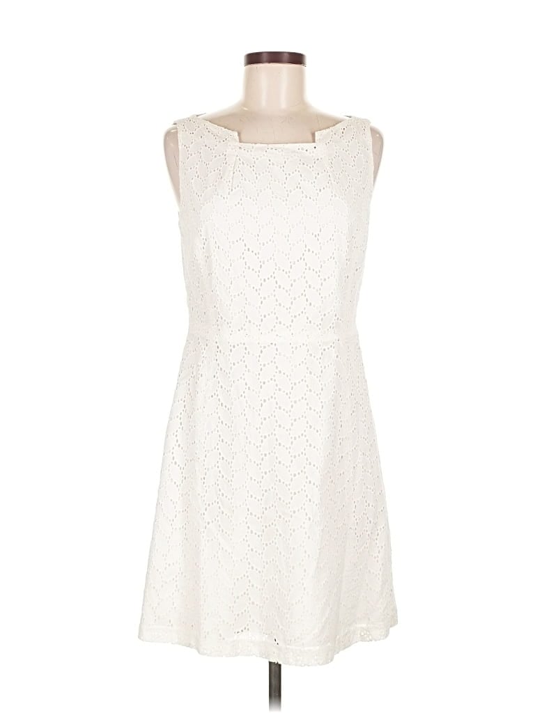 Pre-owned Tahari Casual Dress In White