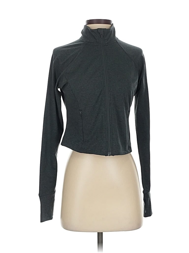 Pre-owned Danskin Track Jacket In Gray