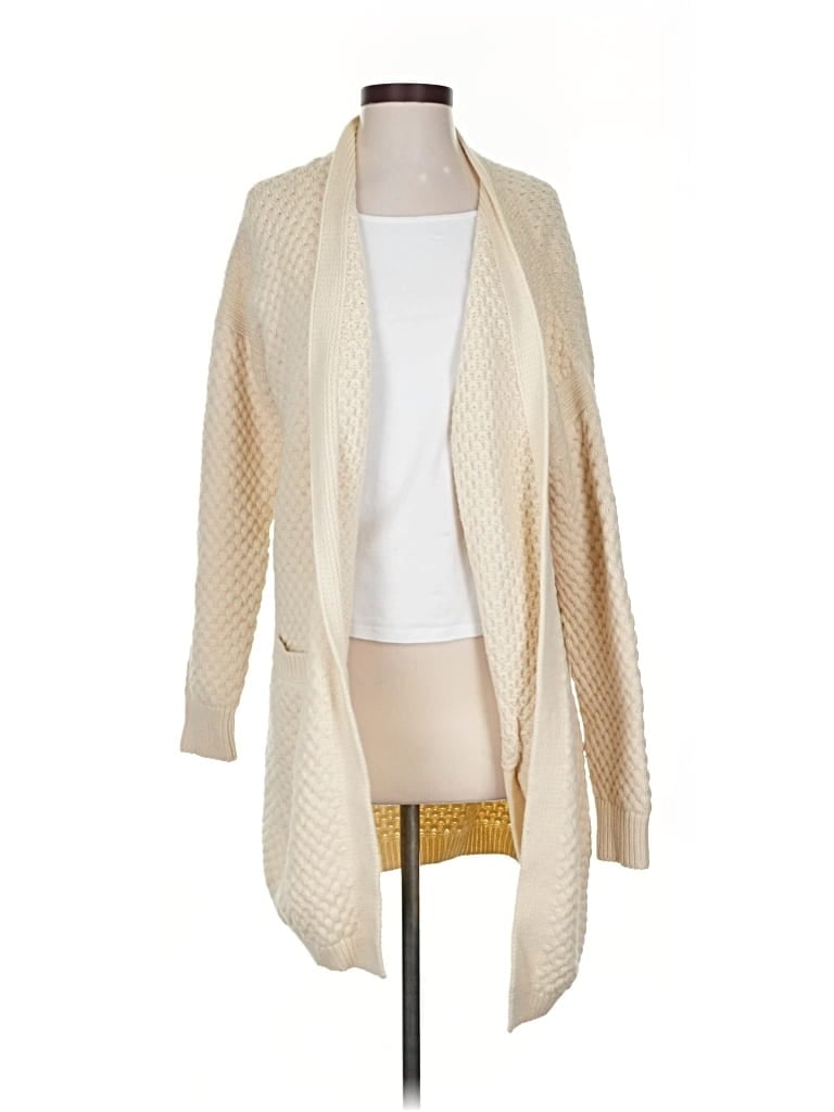 Pre-owned Vince Cardigan Sweater In White