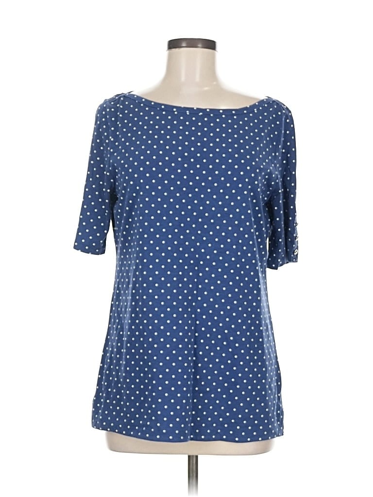 Pre-owned Talbots Short Sleeve T-shirt In Blue