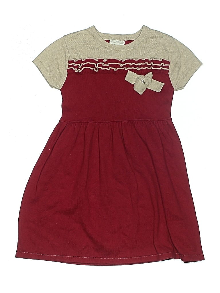 Pre-owned Mayoral Kids' Dress In Burgundy