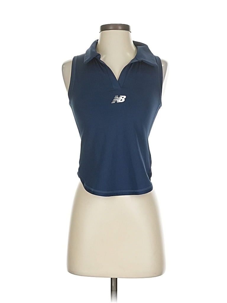 Pre-owned New Balance Sleeveless T-shirt In Blue