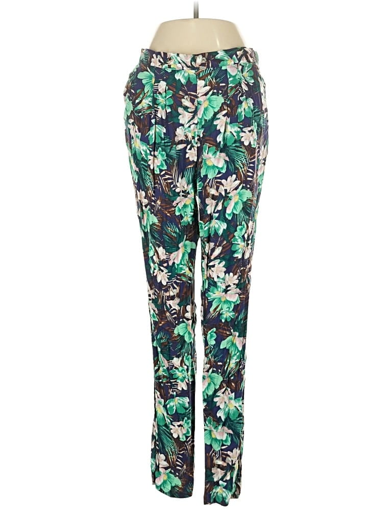 Pre-owned H&m Casual Pants In Green