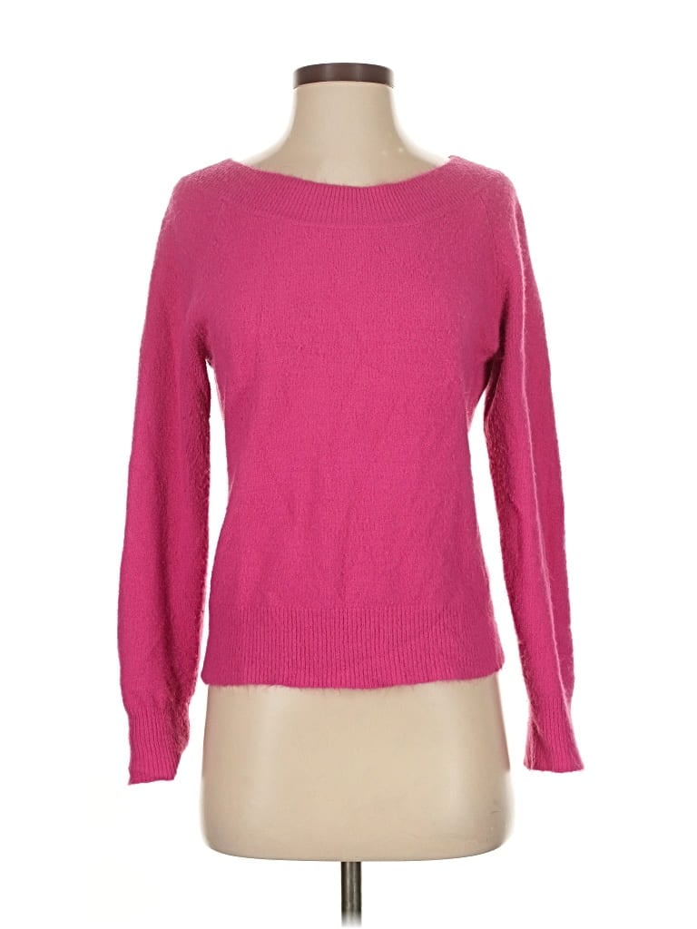 Pre-owned New York And Company Pullover Sweater In Pink