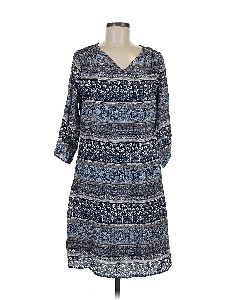 Pre-owned Garnet Hill Casual Dress In Blue