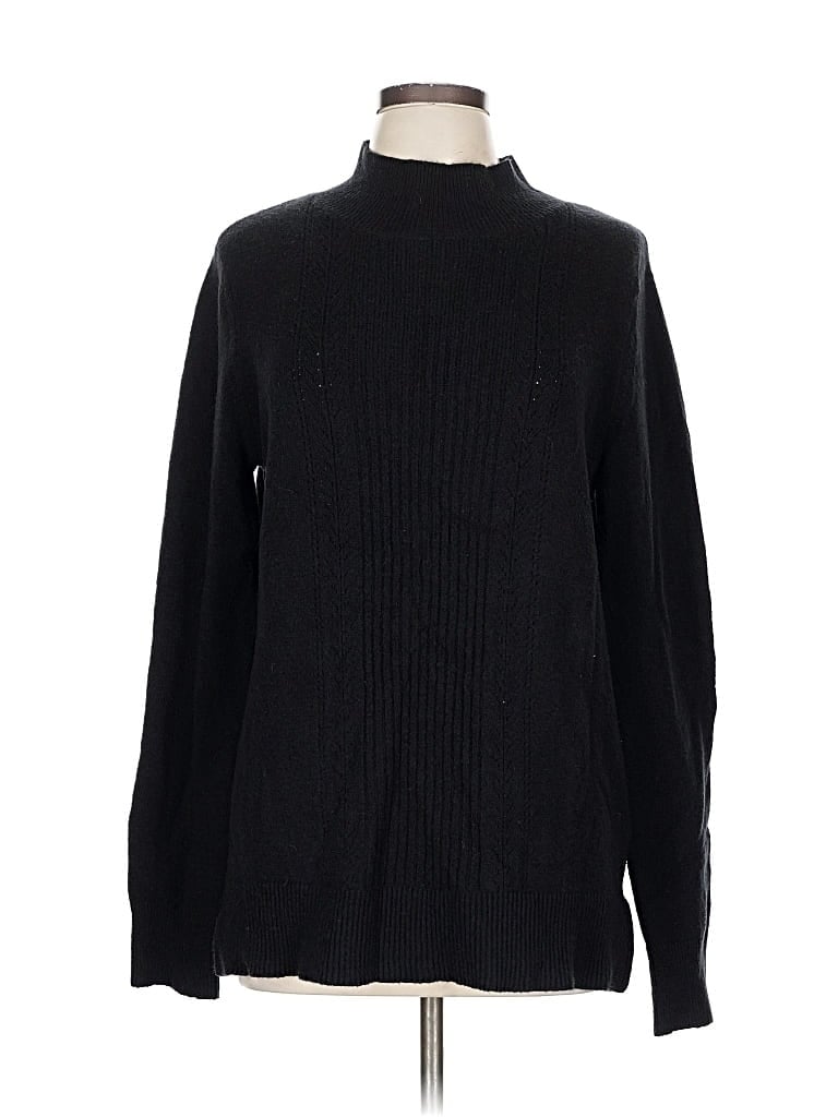 Pre-owned Old Navy Turtleneck Sweater In Black