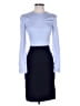 The Row 100% Wool Color Block Blue Cocktail Dress Size 2 - photo 1