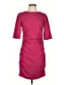 Etcetera Solid Burgundy Pink Casual Dress Size 0 - photo 1