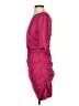 Etcetera Solid Burgundy Pink Casual Dress Size 0 - photo 5