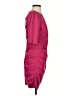 Etcetera Solid Burgundy Pink Casual Dress Size 0 - photo 4