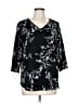 Taohuadao Black 3/4 Sleeve Blouse Size L - photo 1