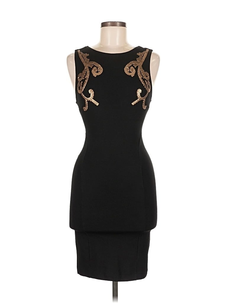 Pre-owned Pull & Bear Cocktail Dress In Black