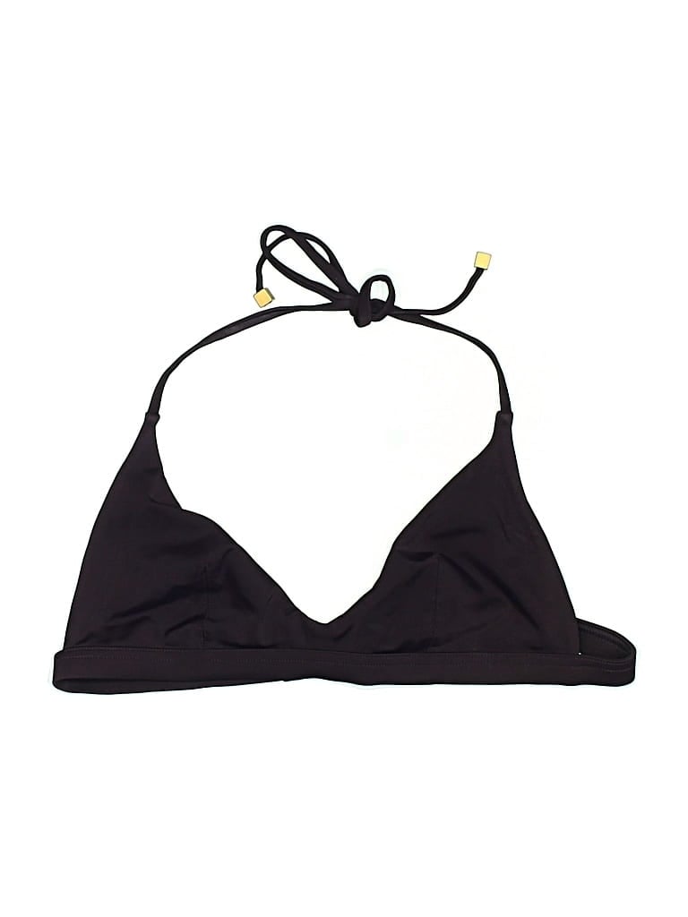 Pre-owned Gap Body Swimsuit Top Black Solid Pattern Swimwear