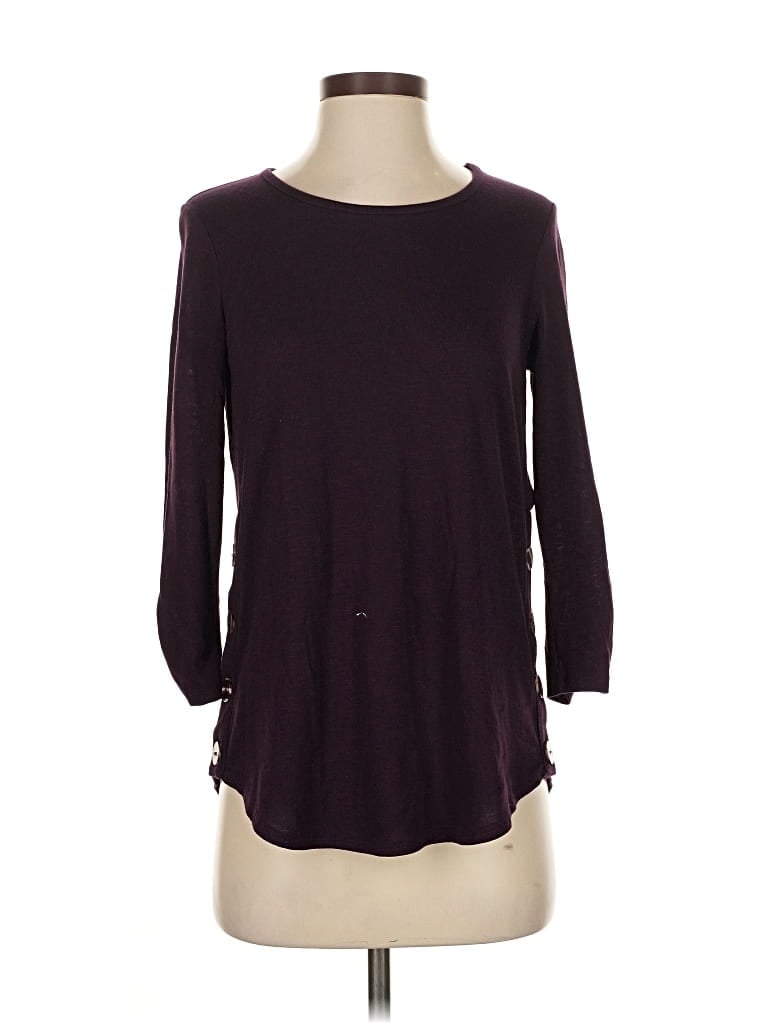 Pre-owned Fortune + Ivy 3/4 Sleeve Top Burgundy Boatneck Tops