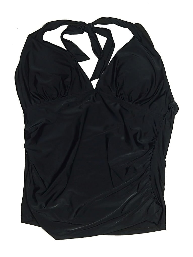 Pre-owned Hilor Swimsuit Top Black Swimwear