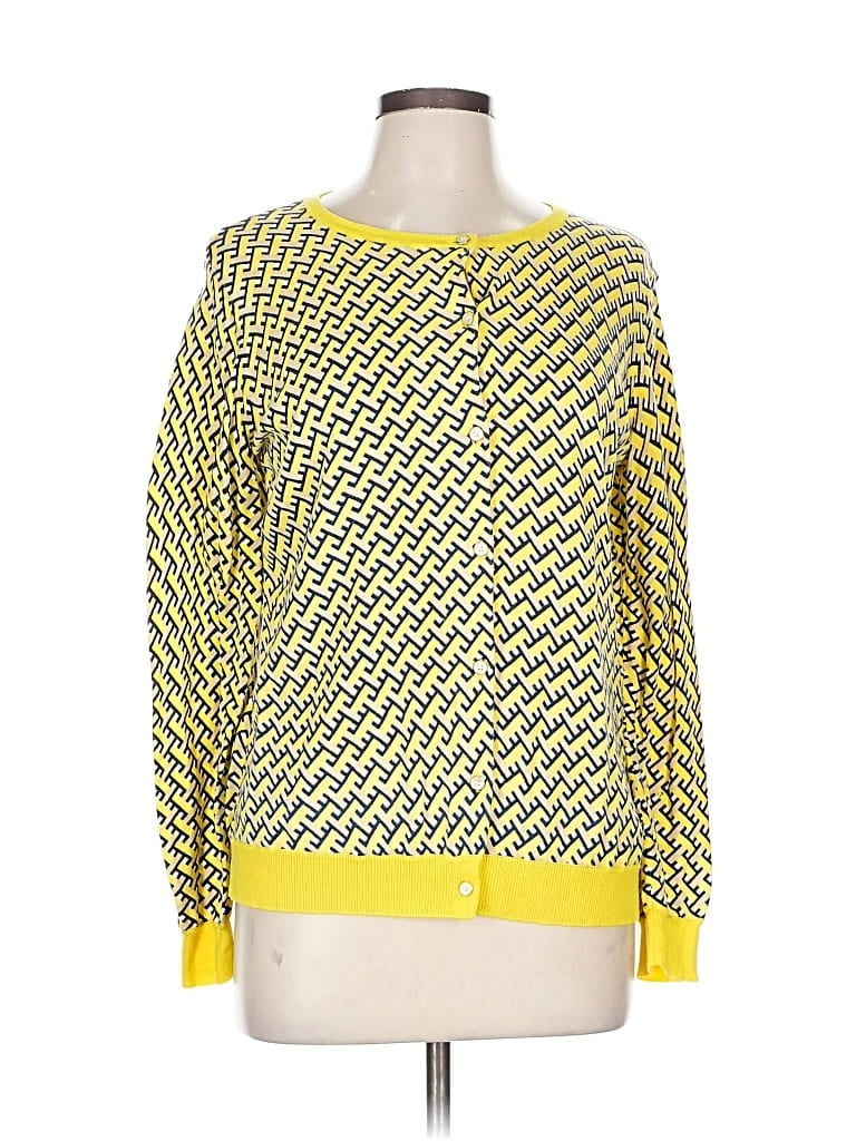 Pre-owned Jones New York Collection Pullover Sweater In Yellow