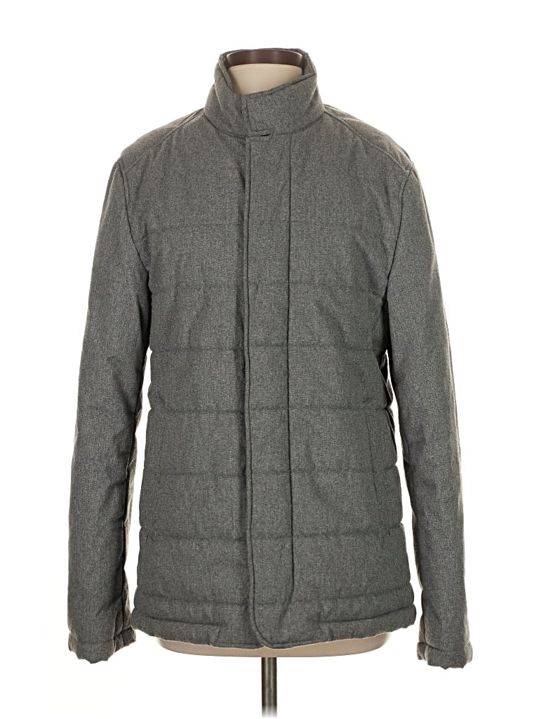 Pre-owned Banana Republic Factory Store Coat In Gray