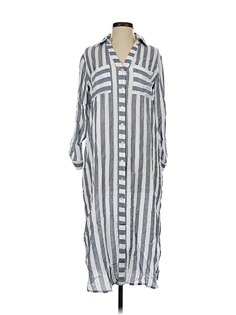 Pre-owned Blue Island Casual Dress In Gray