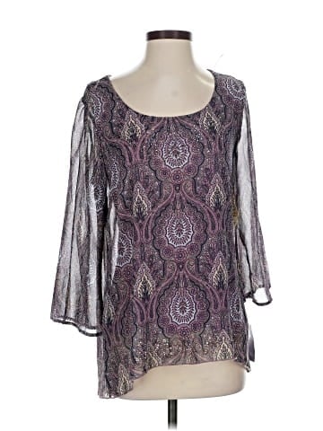 Live and Let Live 3/4 Sleeve Blouse (view 1)