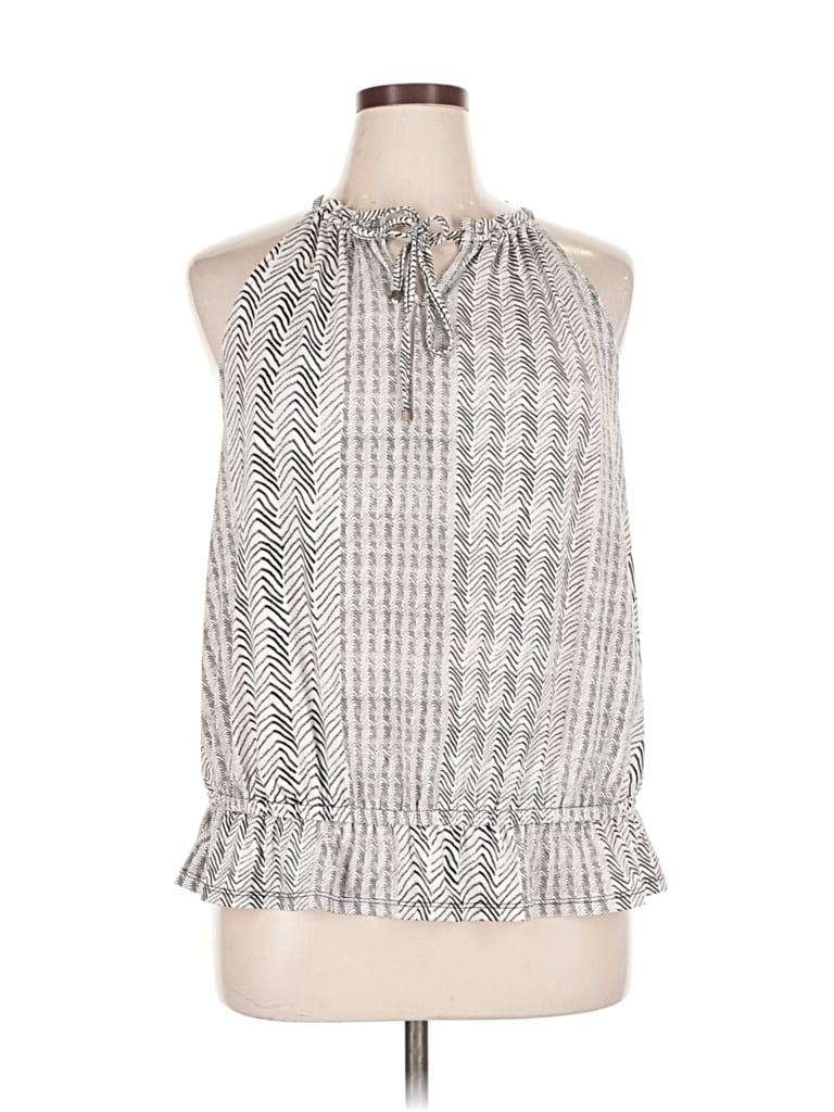 Pre-owned Worthington Sleeveless Blouse In Gray