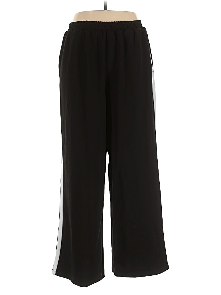 Pre-owned Eloquii Track Pants In Black