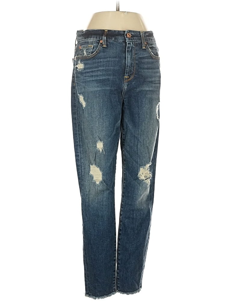 Pre-owned 7 For All Mankind Jeans In Blue