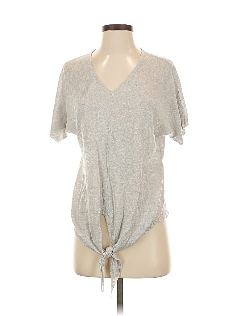 Pre-owned Chico's Cardigan Sweater In Gray