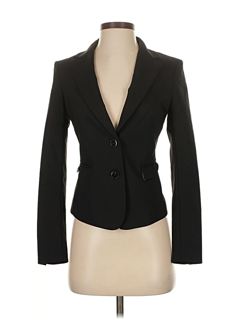 Pre-owned H&m Blazer Jacket In Black