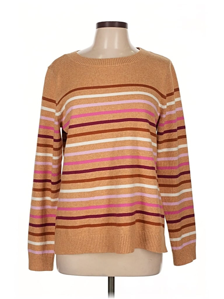 Pre-owned Talbots Outlet Pullover Sweater In Brown