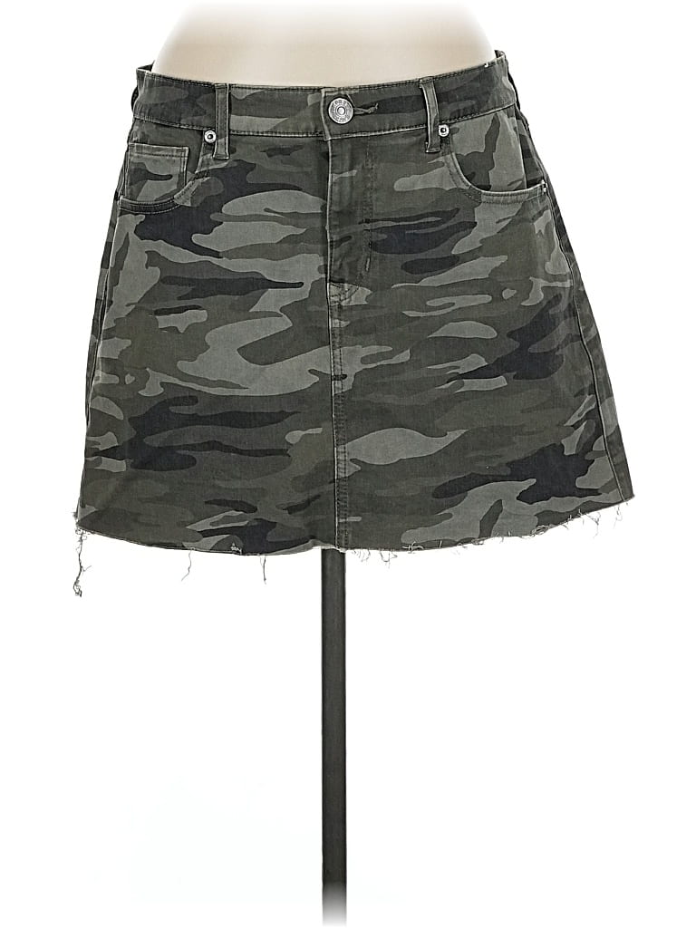 Pre-owned Express Casual Skirt In Green