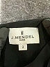 J. Mendel Solid Black Cocktail Dress Size 2 - photo 4