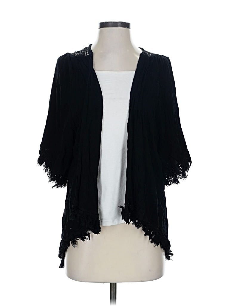 Pre-owned Unbranded Cardigan Sweater In Black