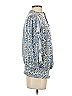 Parker 100% Polyester Blue 3/4 Sleeve Blouse Size XS - photo 4
