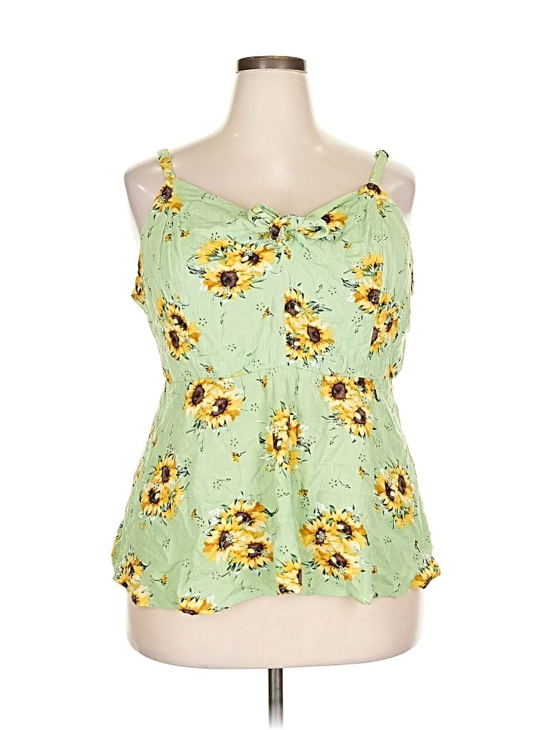 Pre-owned Torrid Sleeveless Blouse In Yellow