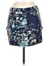Tibi 100% Silk Tie-dye Blue Silk Skirt Size 6 - photo 2