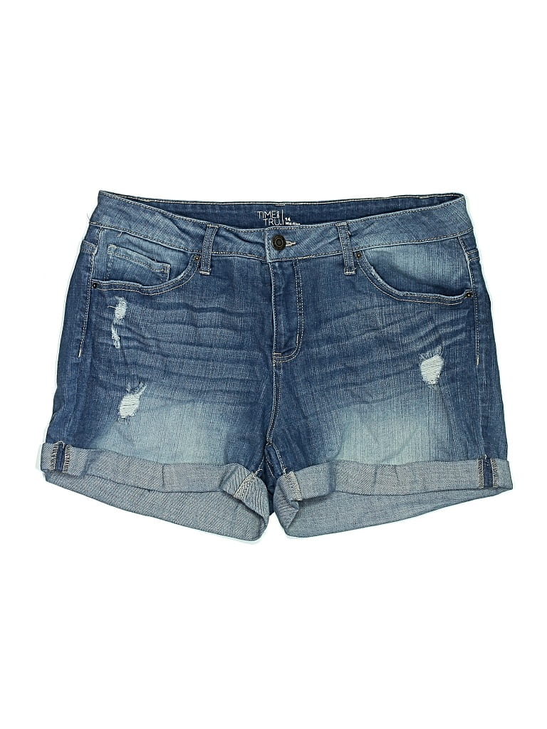 Pre-owned Time And Tru Denim Shorts In Blue