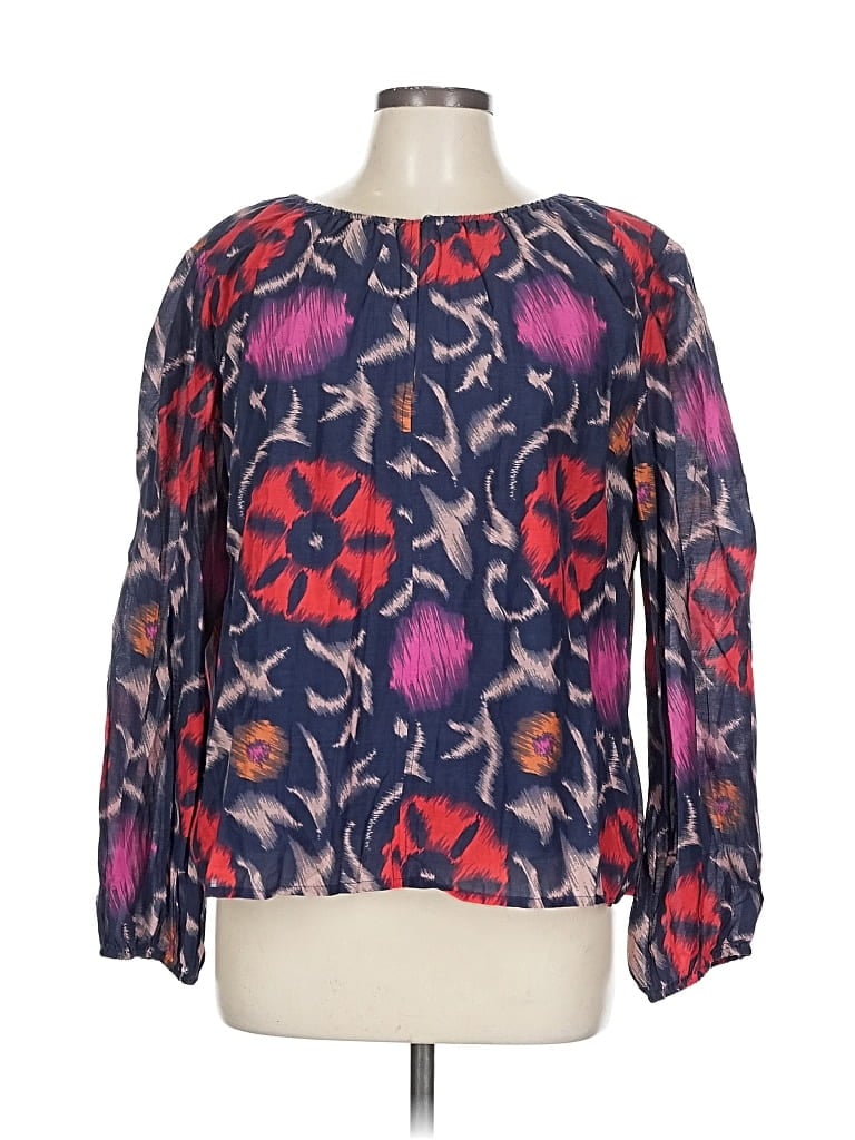 Pre-owned Velvet By Graham & Spencer Long Sleeve Blouse In Purple