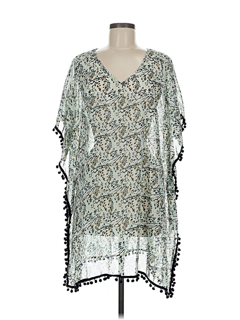 Pre-owned West Loop Poncho In Silver