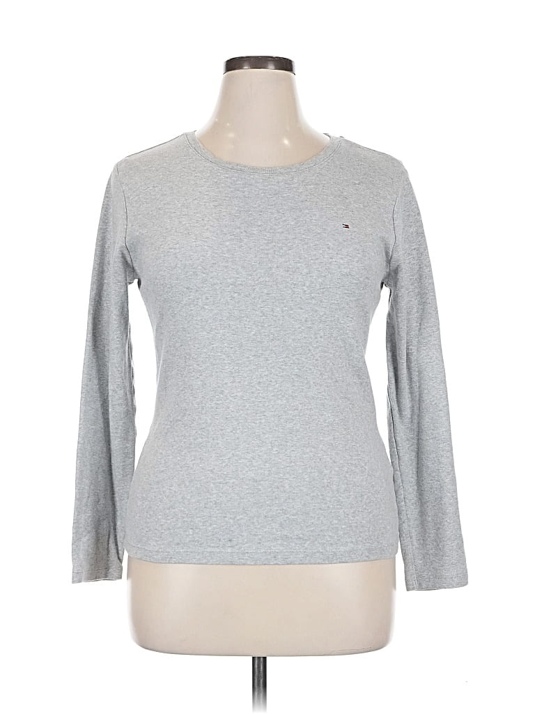 Pre-owned Tommy Hilfiger Long Sleeve T-shirt In Gray