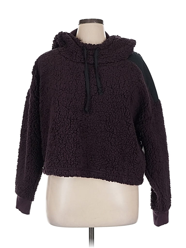 Pre-owned Z By Zella Pullover Sweater In Burgundy
