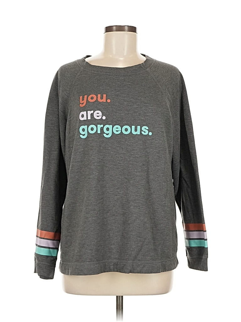 Pre-owned Joyspun Sweatshirt In Gray