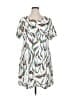 Unbranded Print White Casual Dress Size XL - photo 1