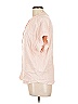 Point Sur 100% Viscose Pink Short Sleeve Blouse Size L - photo 5