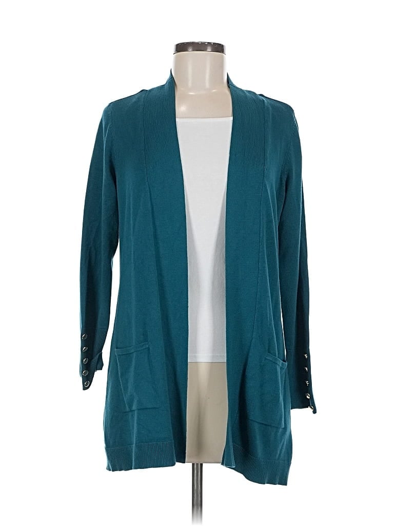 Pre-owned Jm Collection Cardigan Sweater In Blue